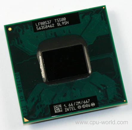 Intel CPU Pentium Processor T5500 1.66 GHz Mobile