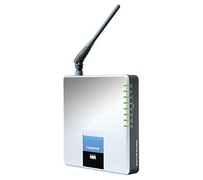 Linksys WAG200G ADSL2+Modem Annex B WiFi-G & 4-Port Switch ISDN