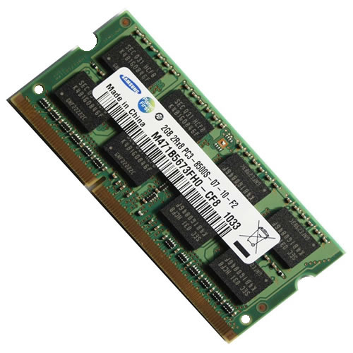 Μνήμη 2GB DDR3 SODIMM 1066MHz PC3-8500S-7-10 #RFB