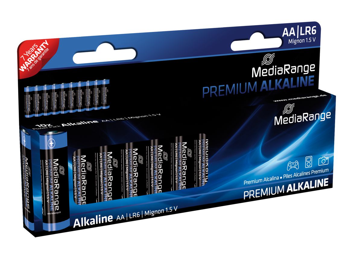 MediaRange Premium Αλκαλικές μπαταρίες AA (LR6) - 10TEM MediaRange Premium Αλκαλικές μπαταρίες AA (LR6) - 10TEM