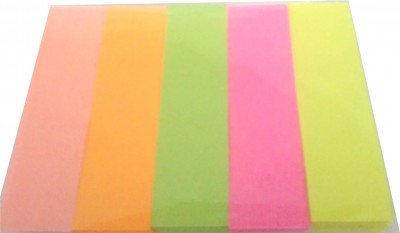 Αυτοκόλλητα Χαρτάκια 50Χ15mm Χ 5 Sticky Notes 100φ Σελιδοδείκτες