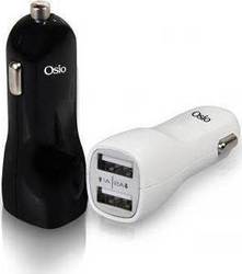 F# Usb Car Charger Osio Dual 1Ah+2.0Ah White OTU-365 F# Usb Car Charger Osio Dual 1Ah+2.0Ah White OTU-365