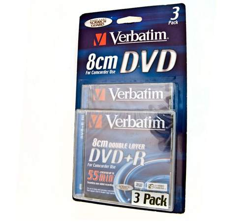 Verbatim mini DL DVD-R 2.66GB 4x Silver 3xPack (3 τεμάχια)