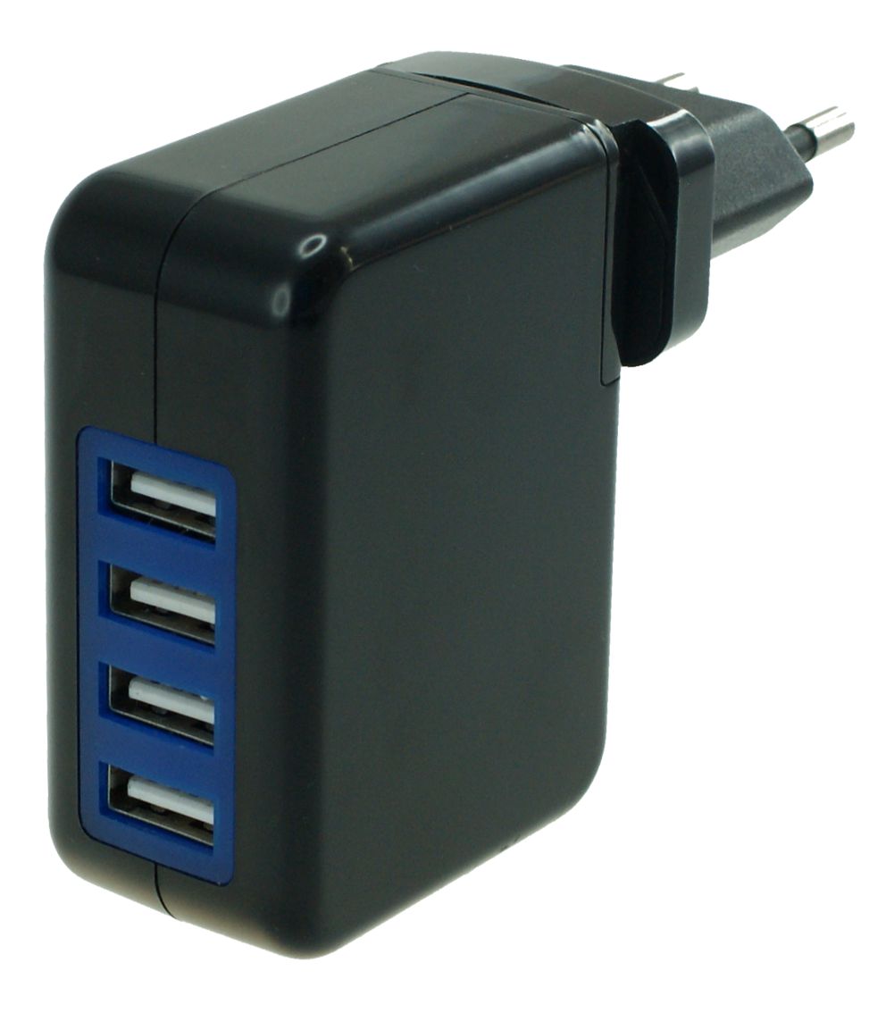 POWERTECH φορτιστής τοίχου 4x USB(4.2A) POWERTECH φορτιστής τοίχου 4x USB(4.2A)