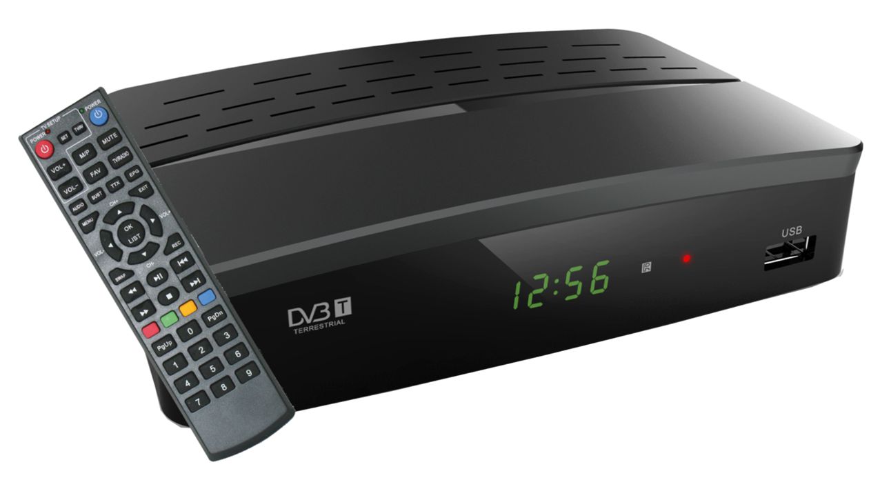 PT Επίγειος Ψηφιακός Δέκτης FHD HDMI LAN DVB-T RC για TV Digea