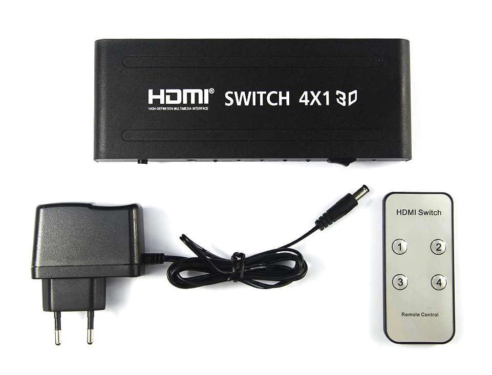 PT Switch HDMI 4Port 1in/4out FullHD 1080p PT Switch HDMI 4Port 1in/4out FullHD 1080p
