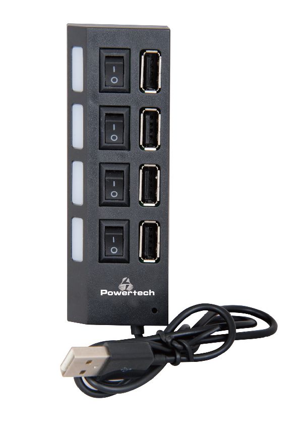 POWERTECH USB 2.0V HUB 4 Port με διακόπτη ON/OFF POWERTECH USB 2.0V HUB 4 Port με διακόπτη ON/OFF