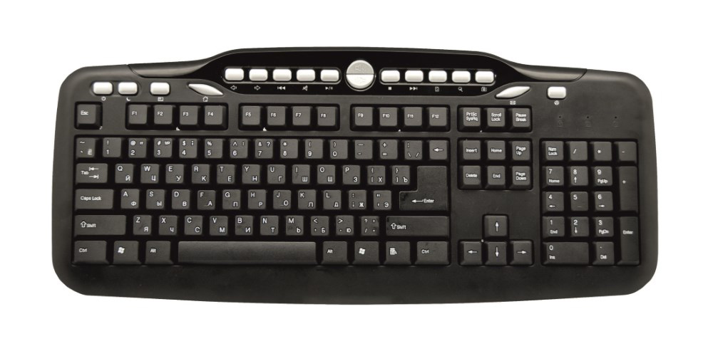 POWERTECH Keyboard ενσύρματο Multimedia PT-302