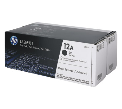 Toner HP LaserJet Q2612AD 1010/1012/1015/1020/1022/30xx HP 12A Toner HP LaserJet Q2612AD 1010/1012/1015/1020/1022/30xx HP 12A