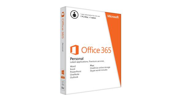 Microsoft Office 365 Personal 32/64bit English Medialess