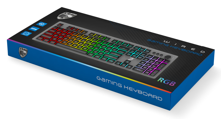 Roar Keyboard RGB Gaming USB Ενσύρματο Πληκτρολόγιο
