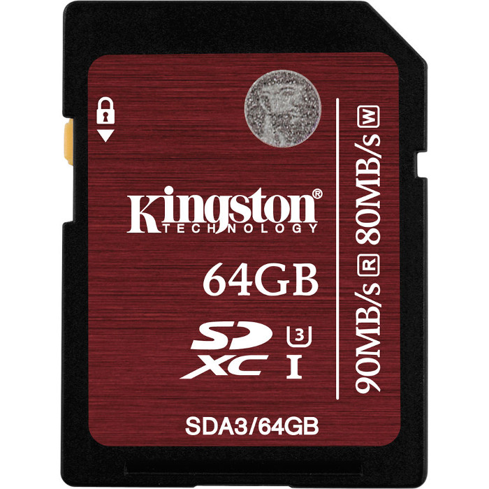 KINGSTON Memory Card SD 64GB SDA3/64GB UHS-I U3 KINGSTON Memory Card SD 64GB SDA3/64GB UHS-I U3