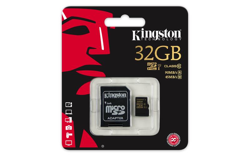 Kingston MicroSD SDCA10/32GB with Adapter UHS-I 90R/45W Kingston MicroSD SDCA10/32GB with Adapter UHS-I 90R/45W
