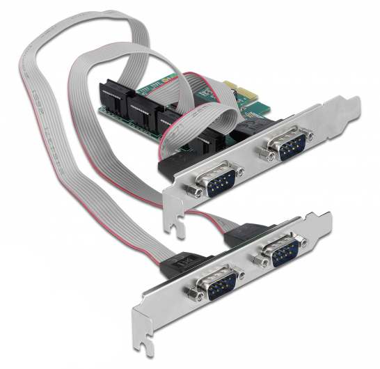 PT κάρτα επέκτασης PCIe to 4x Serial DB9 SLOT-031 Chipset CH384L PT κάρτα επέκτασης PCIe to 4x Serial DB9 SLOT-031 Chipset CH384L