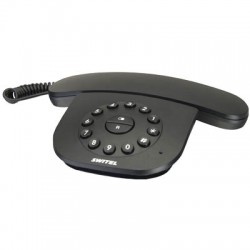 Ενσύρματο τηλέφωνο Switel Slim TE 21 Black Ενσύρματο τηλέφωνο Switel Slim TE 21 Black
