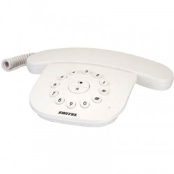 Ενσύρματο τηλέφωνο Switel Slim TE 21 White Ενσύρματο τηλέφωνο Switel Slim TE 21 White