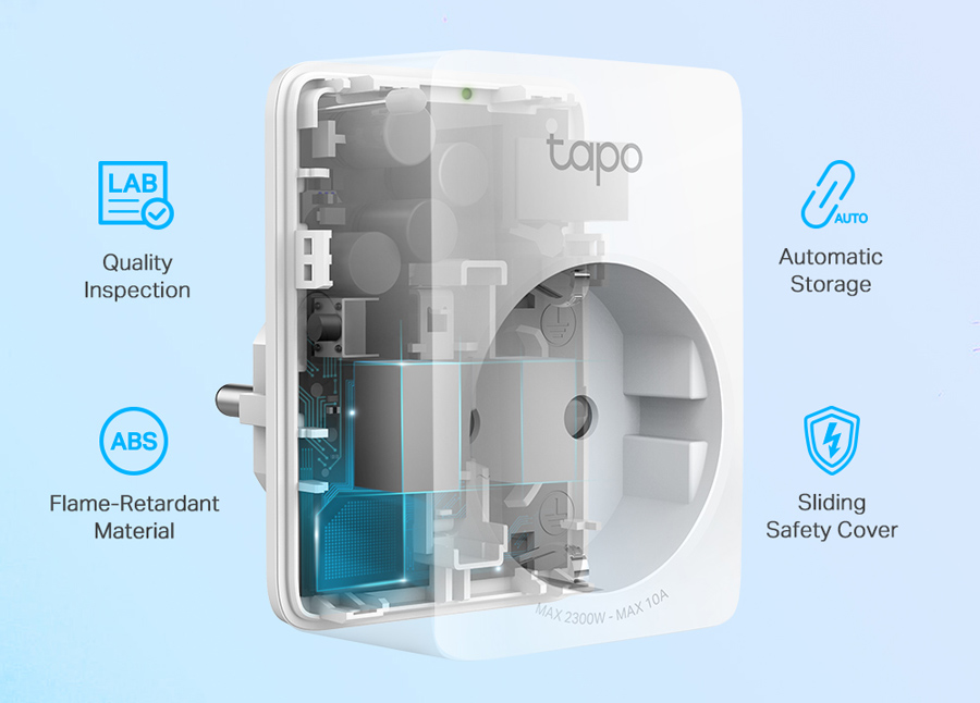 TP-Link Wi-Fi Smart Plug Tapo P100 Έξυπνη Πρίζα
