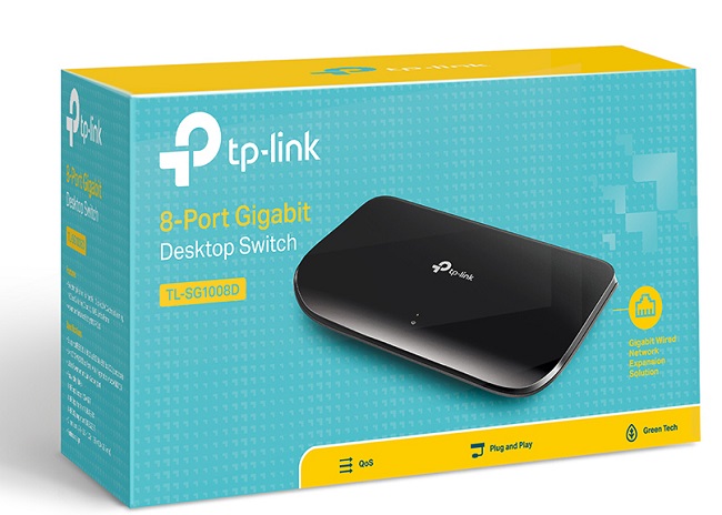 TP-Link Switch 8Port 10/100/1000Mbps TL-SG1008D Gigabit