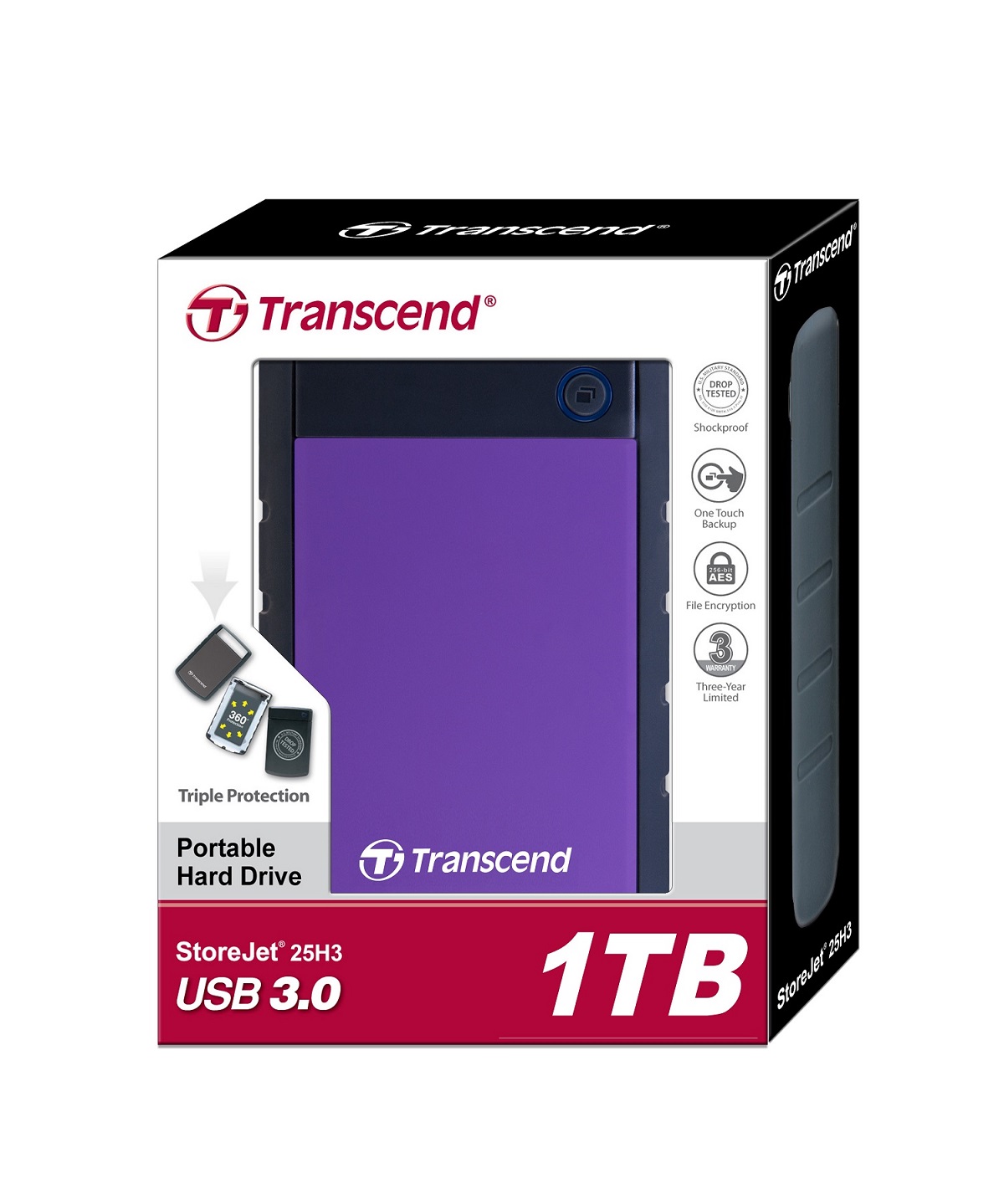 Εξωτερικός Δίσκος TRANSCEND RUGGED 1TB TS1TSJ25H3P USB 3.0 2.5" Εξωτερικός Δίσκος TRANSCEND RUGGED 1TB TS1TSJ25H3P USB 3.0 2.5"