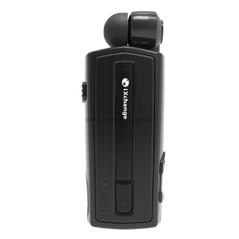 Στερεοφωνικό Ακουστικό Bluetooth iXchange Retractable με Δόνηση Στερεοφωνικό Ακουστικό Bluetooth iXchange Retractable με Δόνηση