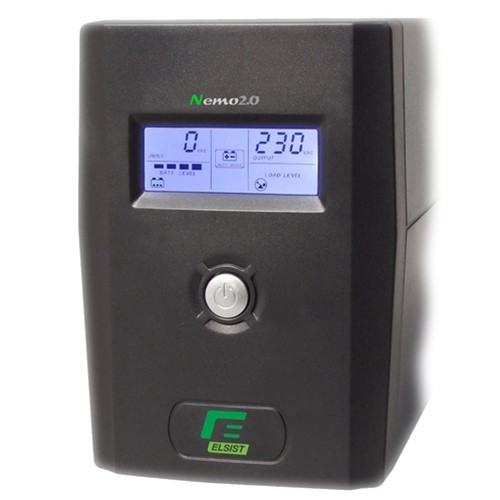 UPS ELSIST NEMO 800VA LCD AVR LINE INTERACTIVE 2xIEC 400W UPS ELSIST NEMO 800VA LCD AVR LINE INTERACTIVE 2xIEC 400W