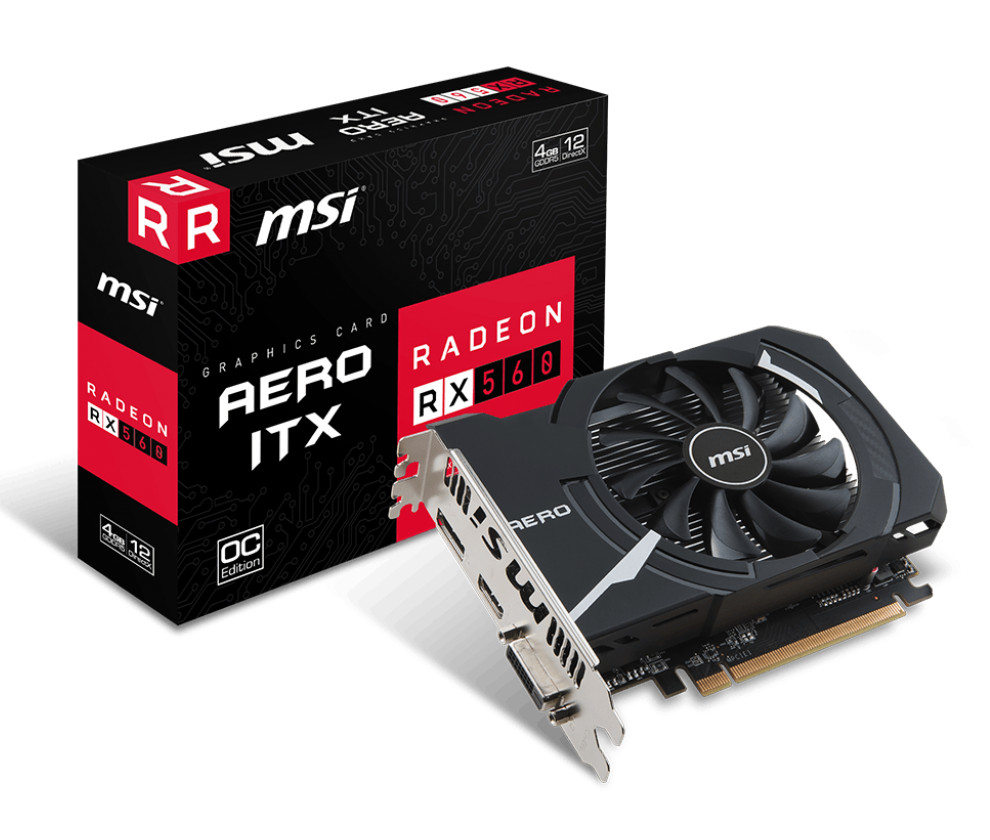 MSI VGA Radeom RX 560 Aero ITX 4GB GDDR5 128bit MSI VGA Radeom RX 560 Aero ITX 4GB GDDR5 128bit