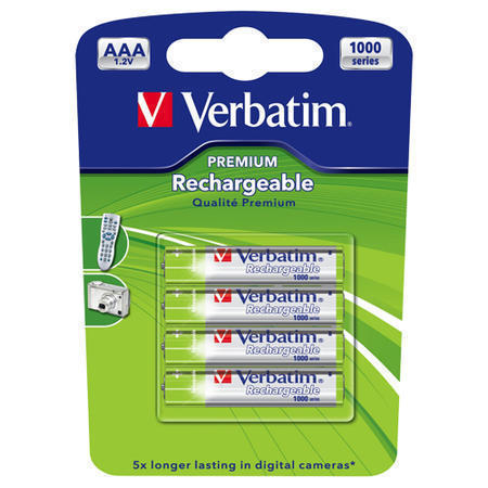 VERBΑΤΙΜ AAA ΜΠΑΤΑΡΙΑ LR03 Rechargeable 4 PACK 1600mAh 49942 VERBΑΤΙΜ AAA ΜΠΑΤΑΡΙΑ LR03 Rechargeable 4 PACK 1600mAh 49942
