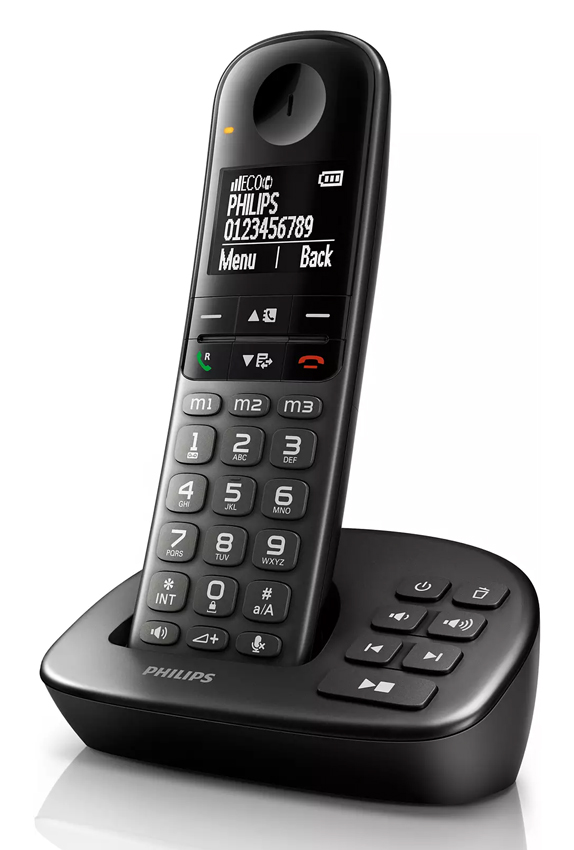Ασύρματο Τηλέφωνο Philips XL4951DS/34 Black