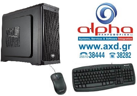 Alpha PC ECO i3-10Gen 4Gb/1TB HDD/DRW/WIN10PRO + 24" MONITOR