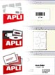 Ειδικό APLI χαρτί Business Cards Κάρτες 100 τεμάχια APLI 1612 A4