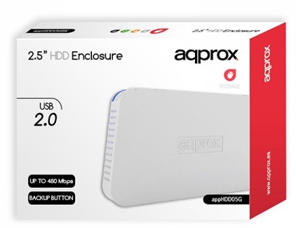 APPROX Enclosure SATA 2.5" to USB 3.0 Εξωτερική θήκη για δίσκο APPROX Enclosure SATA 2.5" to USB 3.0 Εξωτερική θήκη για δίσκο