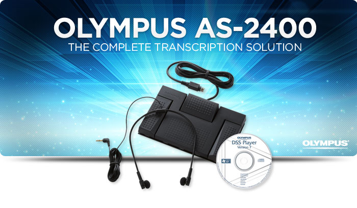 Olympus AS-2400 PC kit Μετεγγραφέας Απομαγνητοφώνησης Ομιλιών