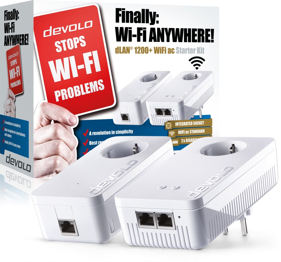 DEVOLO Powerline dLAN 1200+ AC Starter Kit για Τριφασικό Ρεύμα DEVOLO Powerline dLAN 1200+ AC Starter Kit για Τριφασικό Ρεύμα