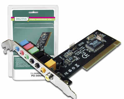 Κάρτα Ήχου Digitus 7.1 ch PCI DA-33700 Κάρτα Ήχου Digitus 7.1 ch PCI DA-33700