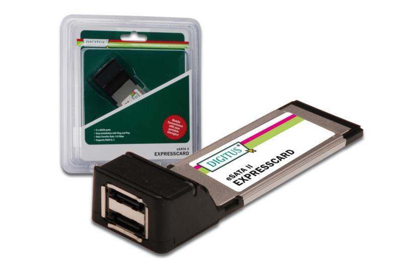Digitus ExpressCard to 2 Port e-Sata II DS-31102 Digitus ExpressCard to 2 Port e-Sata II DS-31102