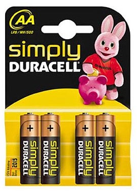 Μπαταρίες Αλκαλικές DURACELL SIMPLY ALC LR6 AA 4τεμ Μπαταρίες Αλκαλικές DURACELL SIMPLY ALC LR6 AA 4τεμ