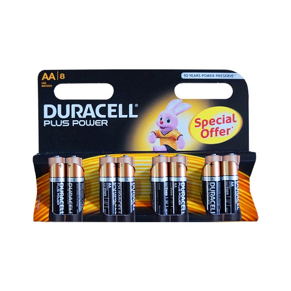 Μπαταρίες Αλκαλικές DURACELL PLUS POWER ALC LR6 AΑ 8τεμ Μπαταρίες Αλκαλικές DURACELL PLUS POWER ALC LR6 AΑ 8τεμ