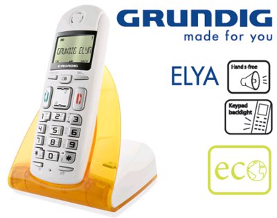 Aσύρματο Τηλέφωνο Grundig Elya Eco Dect 80Επαφές-Φωτιζόμενη Aσύρματο Τηλέφωνο Grundig Elya Eco Dect 80Επαφές-Φωτιζόμενη