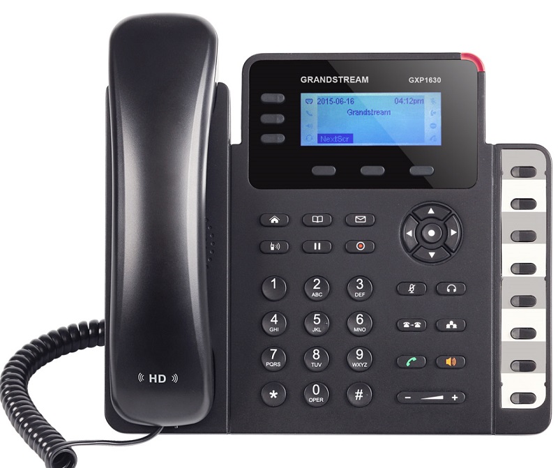 Τηλέφωνο IP Grandstream GXP1630 IP Phone (with PoE) 3SIP+8Keys