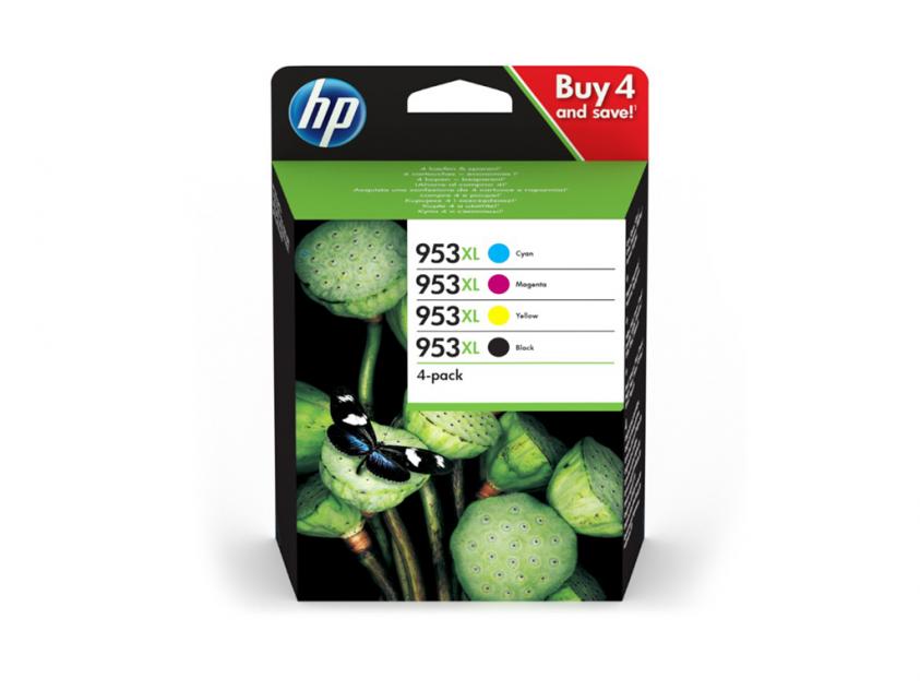 Μελάνια HP No953XL 4-PACK CMYK 3HZ52AE 2.000p/3x1.600p Πακέτο Μελάνια HP No953XL 4-PACK CMYK 3HZ52AE 2.000p/3x1.600p Πακέτο