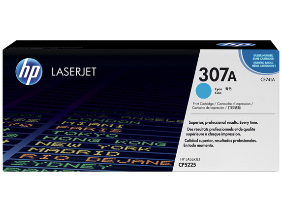 Toner HP LaserJet CP5225 HP 307A Cyan Cartridge 7,3k Pages Toner HP LaserJet CP5225 HP 307A Cyan Cartridge 7,3k Pages