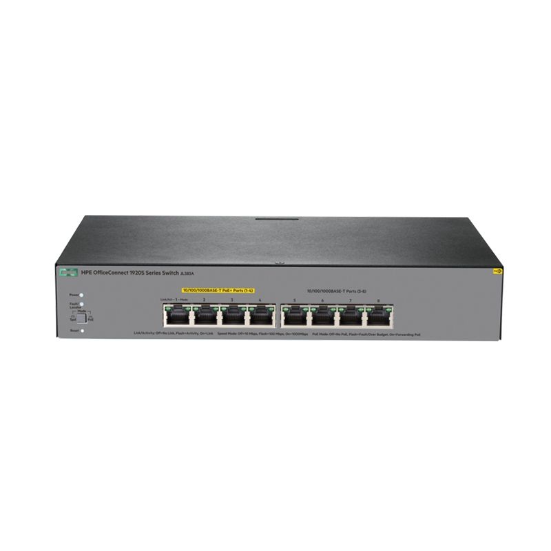 HP Switch OfficeConnect 1920-8G PPoE+ 8Port 10/100/1000 JL383A