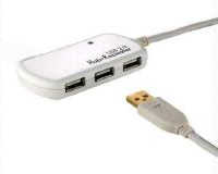 Roline USB 2.0 Repeater - Extender Cable 12m with Hub 3ports Roline USB 2.0 Repeater - Extender Cable 12m with Hub 3ports