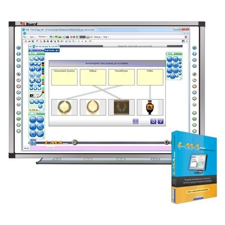 Πίνακας Εκπαιδευτικός IQ Board 100" Multitouch Υπερύθρων LMATool Πίνακας Εκπαιδευτικός IQ Board 100" Multitouch Υπερύθρων LMATool