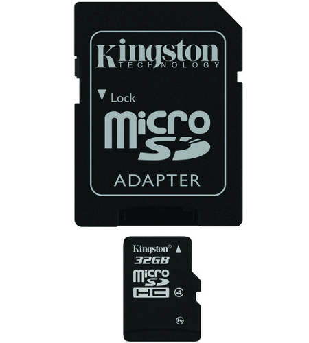 KINGSTON Memory Card MicroSD 8Gb SDC10/8GB Class 10 SD Adapter