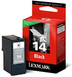 Μαύρο μελάνι LEXMARK 18C2090E Black No14 Μαύρο μελάνι LEXMARK 18C2090E Black No14