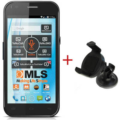 Κινητό Τηλέφωνο Smartphone MLS iQTalk Aura Black Dual Sim 4,7" Κινητό Τηλέφωνο Smartphone MLS iQTalk Aura Black Dual Sim 4,7"