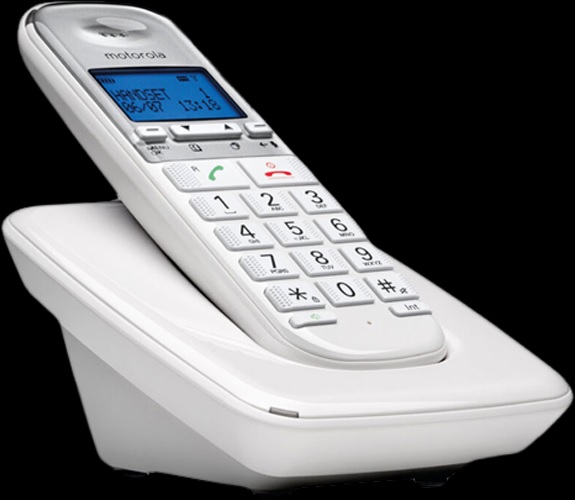 Ασύρματο Τηλέφωνο Motorola Dect S3001 White για Μεγάλης ηλικίας