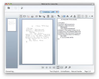 MyScript for Livescribe Λογισμικό OCR Αναγνώριση Χαρακτήρα Pulse MyScript for Livescribe Λογισμικό OCR Αναγνώριση Χαρακτήρα Pulse