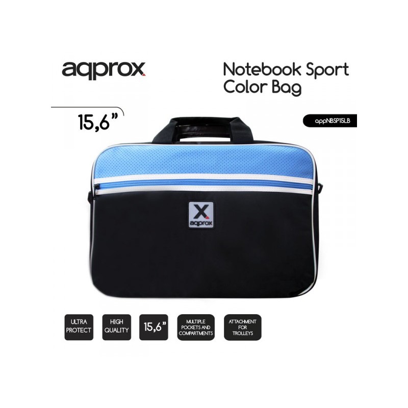 Approx Τσάντα Laptop 15.6" ΜΑΥΡΟ/ΜΠΛΕ Approx Τσάντα Laptop 15.6" ΜΑΥΡΟ/ΜΠΛΕ